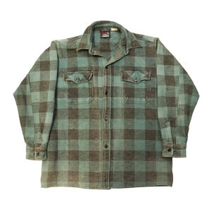 Vintage Work Centre L'atelier Canadian Plaid Flannel Shirt Jacket Size L